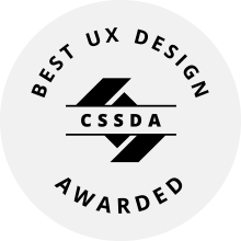 Награда за пользовательский интерфейс (UX) в международном конкурсе разработки сайтов CSSDA 2021